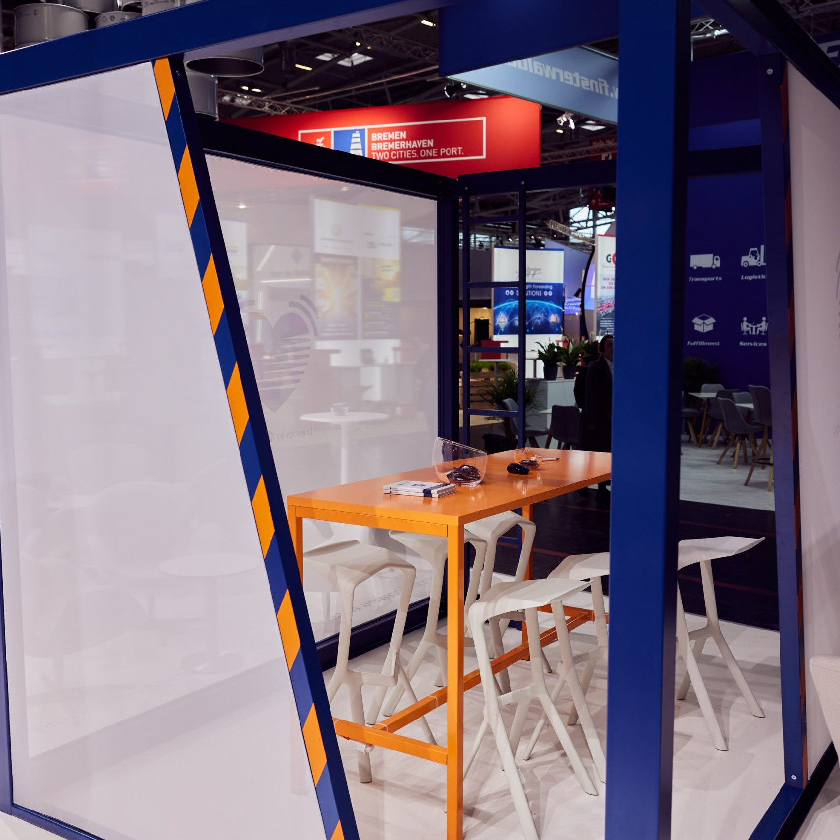 Leschacho Messestand transport logistic
