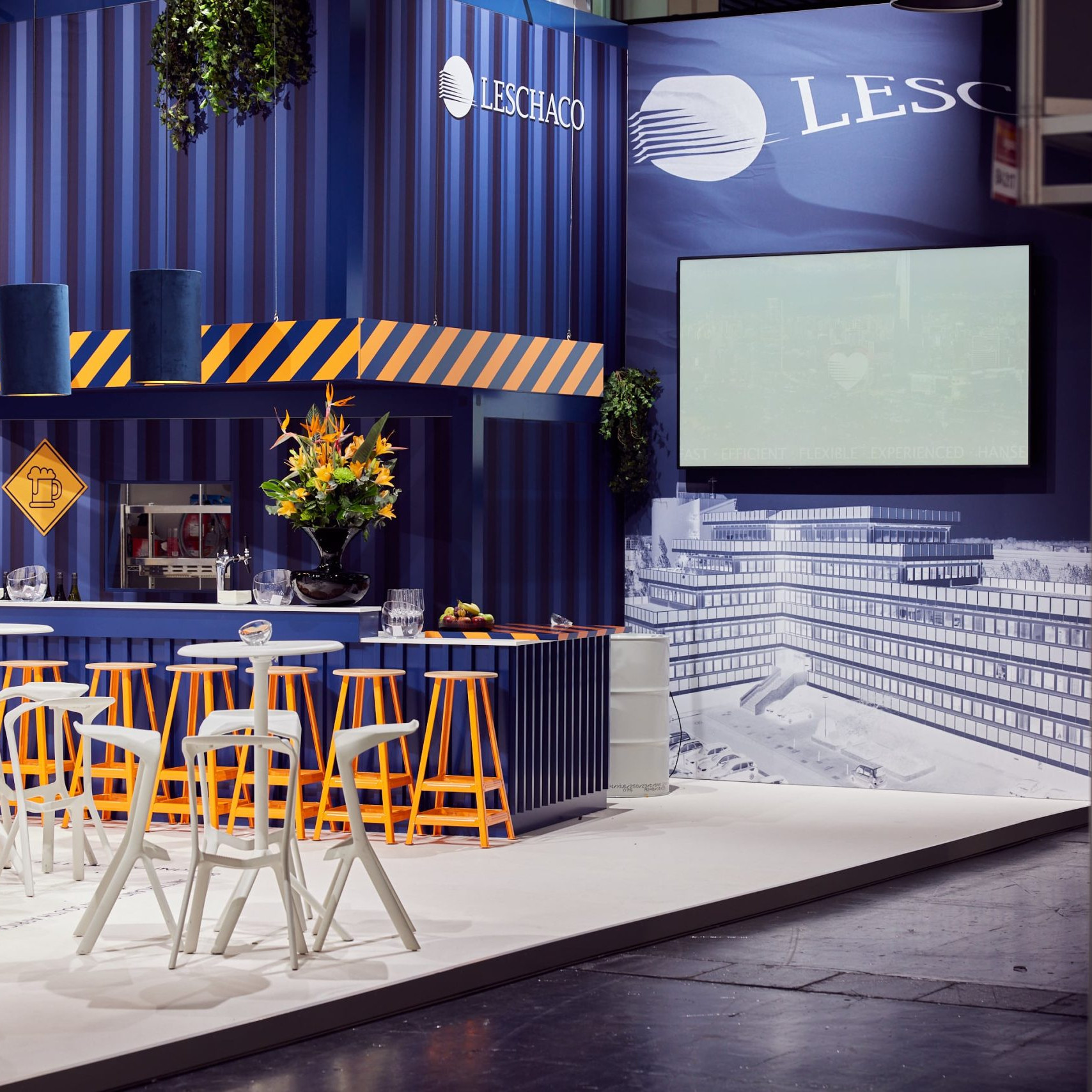 Leschacho Messestand transport logistic